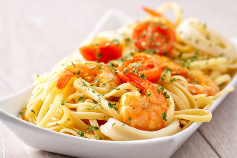 Linguine Rustichella d&rsquo;Abruzzo con mazzancolle e calamari