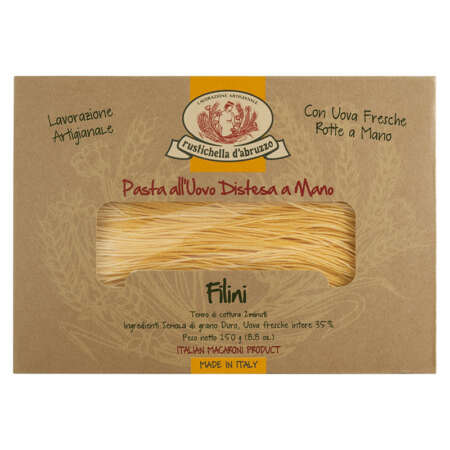 Rustichella d'Abruzzo Riccioli all'Uovo Pasta di Semola di Grano Duro all'Uovo