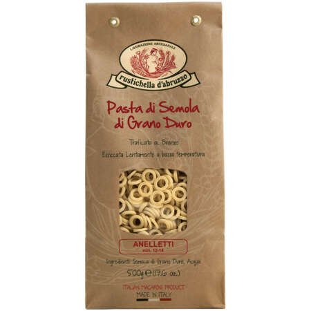 Rustichella d'Abruzzo Anelletti Pasta di Semola di Grano Duro