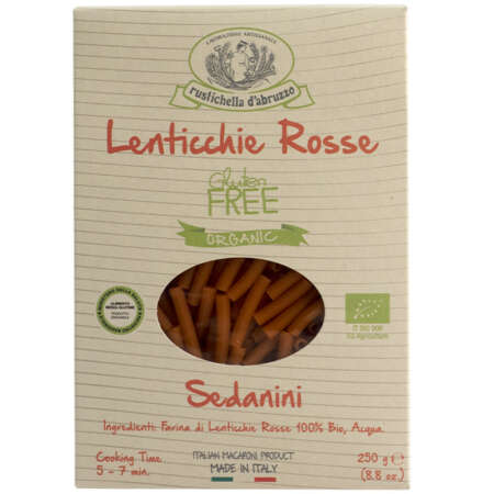 Sedanini di lenticchie rosse bio 250g