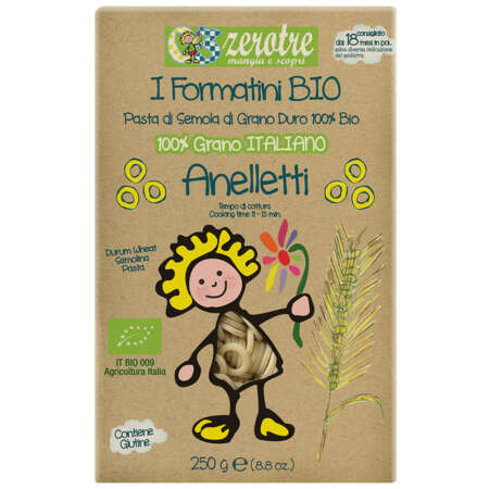 Zerotre 100% organic anelletti 250g