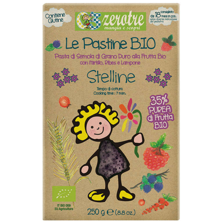Stelline ai frutti rossi bio 250g