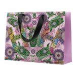 Shopping bag horse pink