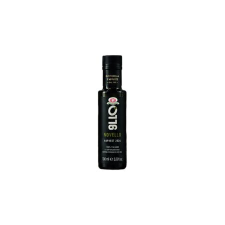 Novello Olivenöl Flasche mit dunklem Etikett 100 ml